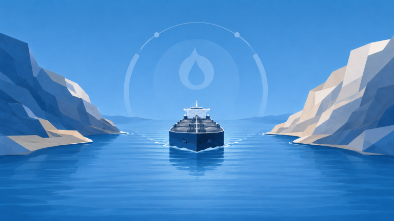 Futuristic sailing through calm waters