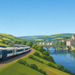 journey through tranquil countryside