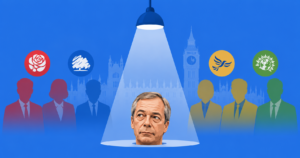 political investigation by the neoliberal status quo against Reform UK leader Nigel Farage