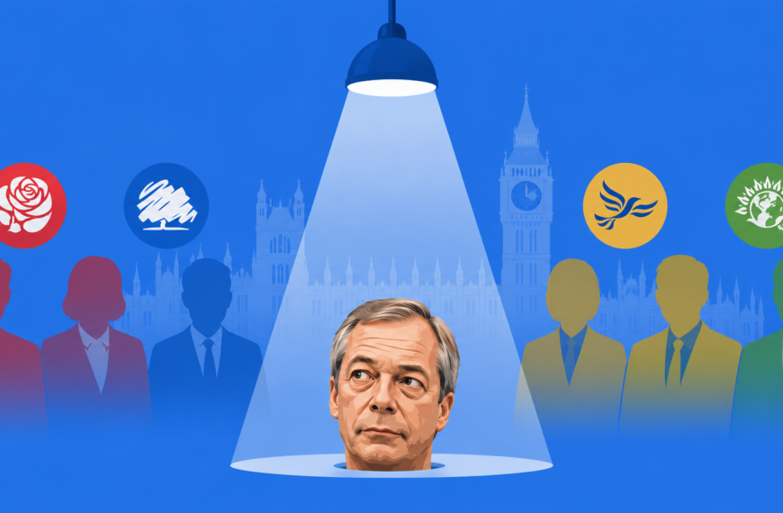 political investigation by the neoliberal status quo against Reform UK leader Nigel Farage