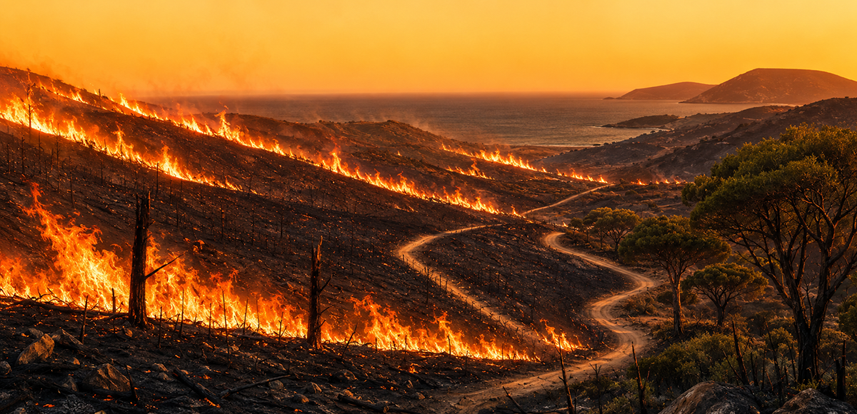 Fires ravage France and Spain
