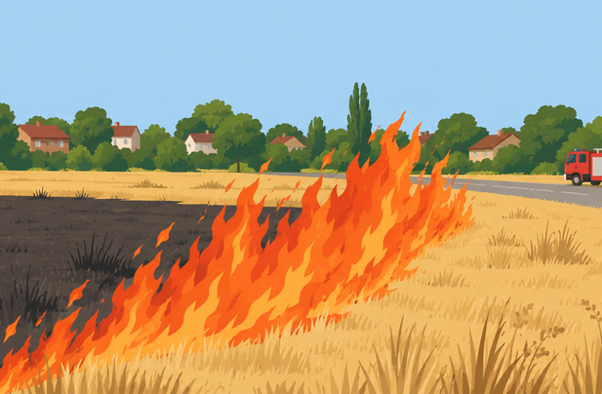 Heatwaves and grass fires in East London